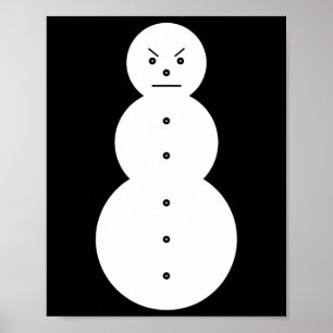 Poster Jeezy Snowman - Hiphop Boneco de Neve Irritado Jee