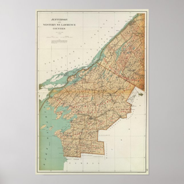 Poster Jefferson, condados da Rua Lawrence (Frente)