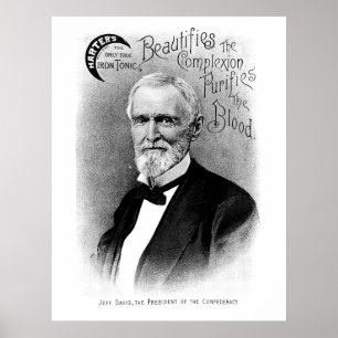 Poster Jefferson Davis Vintage Advertisement