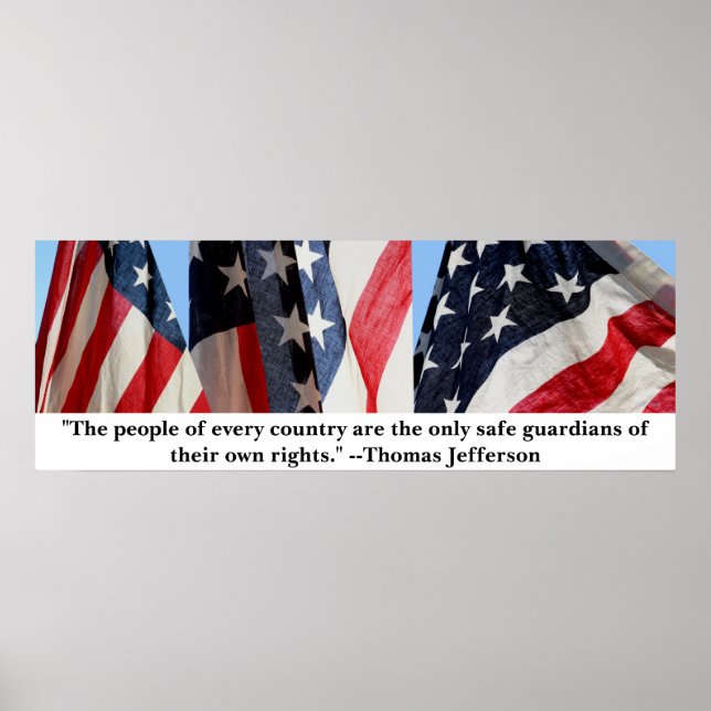 Poster Jefferson e a Bandeira (Frente)