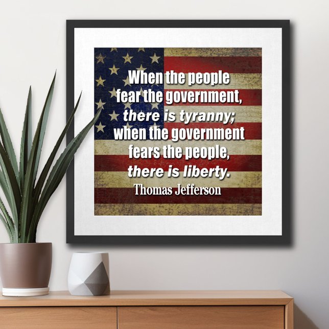 Pôster Jefferson: Liberdade vs. Tirania (Thomas Jefferson Poster)