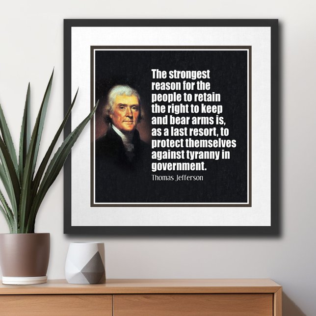 Poster Jefferson: O direito de carregar armas (Thomas Jefferson Poster)