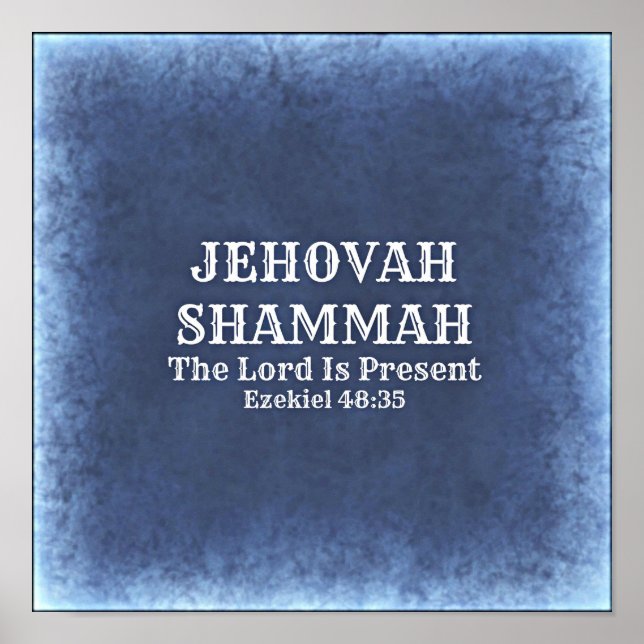 Poster Jehovah Shammah (Frente)