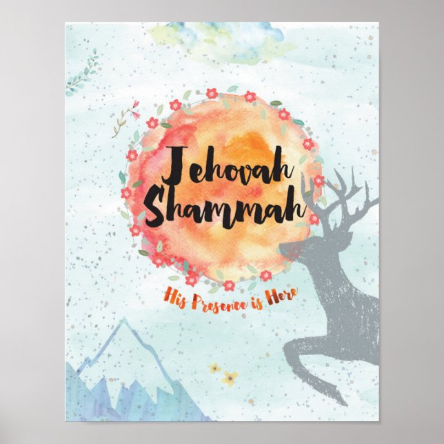 Poster Jehovah Shammah (Frente)