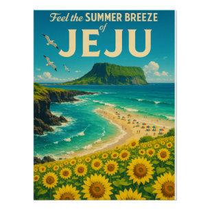 Pôster Jeju Summer Paradise" - Verão na Coreia
