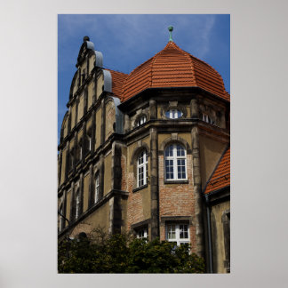 Poster Jelenia Góra Architecture Print - Red Roof Turret