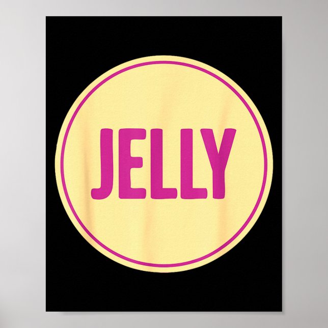 Poster Jelly Shirt Adult Men Women Kids Peanut Butter Cos (Frente)