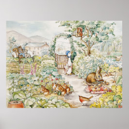 Poster Jemima Puddle Duck no Jardim do Sr. Mc Gregor