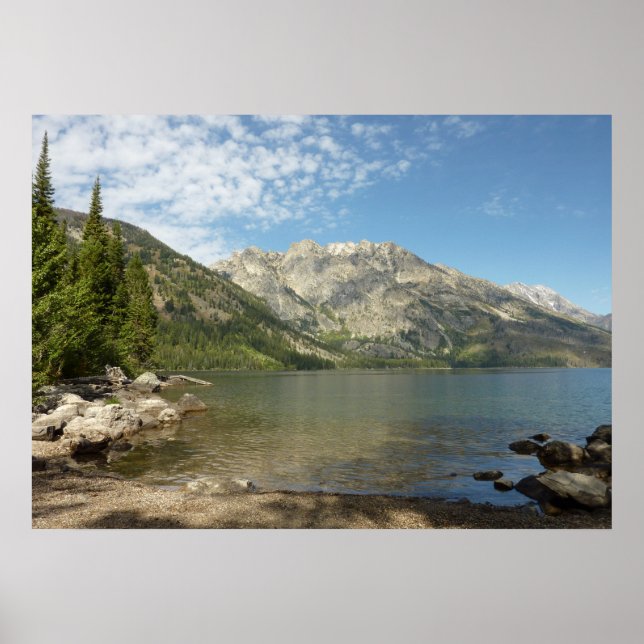 Poster Jenny Lake no Parque Nacional Grand Teton (Frente)