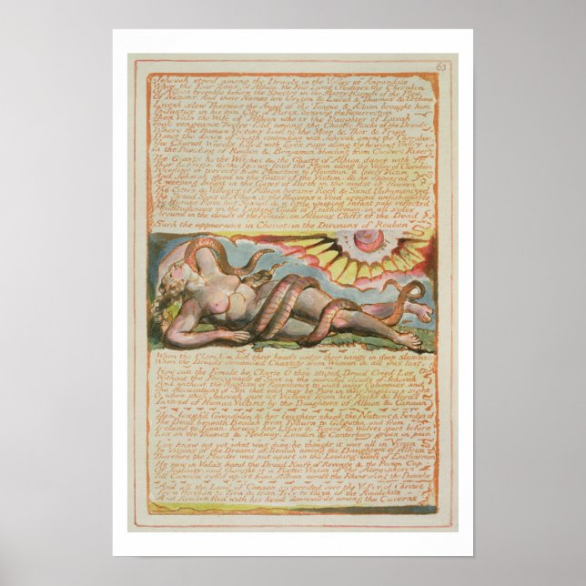 Pôster "Jeová ficou entre os drusos...", placa 63 de (Frente)