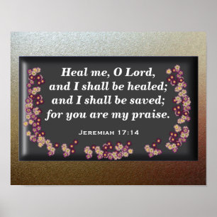 Poster Jeremiah 17:14