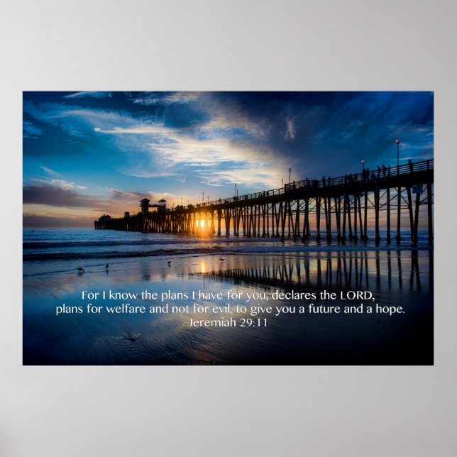 Pôster Jeremiah 29:11 (Frente)
