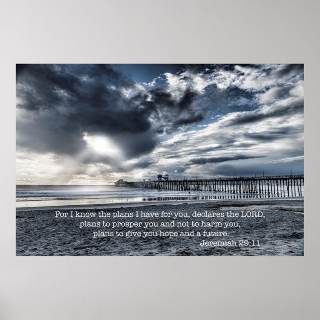 Pôster Jeremiah 29:11 (Frente)