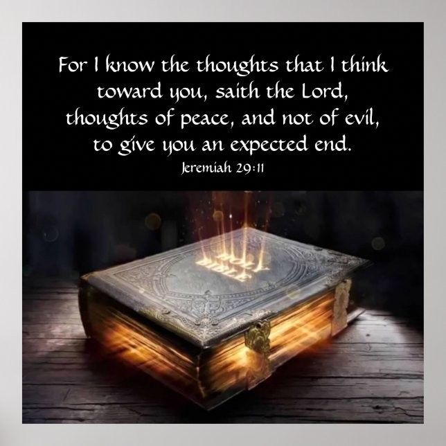 Poster Jeremiah 29:11 (Frente)