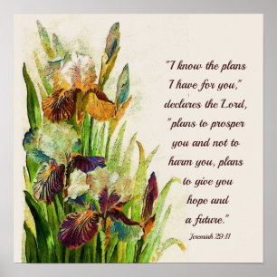 Poster Jeremiah 29:11 Eu sei os planos que tenho para voc