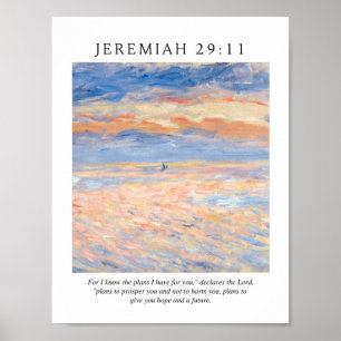 Poster Jeremiah 29:11 Eu sei os planos que tenho para voc