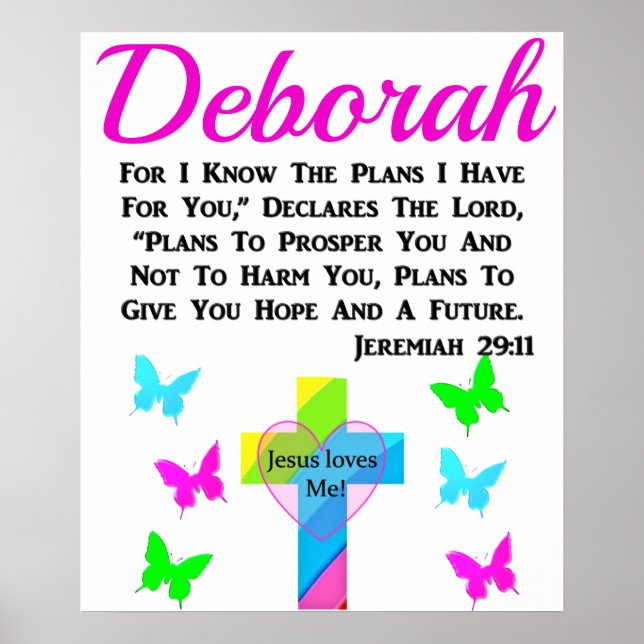 POSTER JEREMIAH 29:11 JESUS ME AMA PERSONALIZADO (Frente)