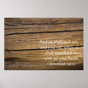 Poster Jeremiah 29:13
