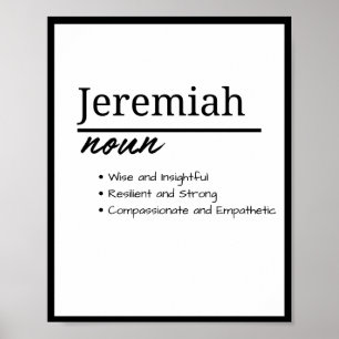 Poster Jeremiah, Definição de Nome Personalizado de Menin