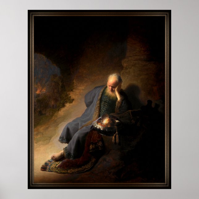 Poster Jeremiah Lamentando a Destruição de Jerusalém (Frente)