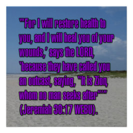 Pôster Jeremias 30:17 WEBU