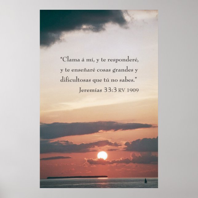Poster Jeremias 33:3 (Frente)