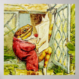 Poster “Jeremy Fisher Reads the News” by Beatrix Potter