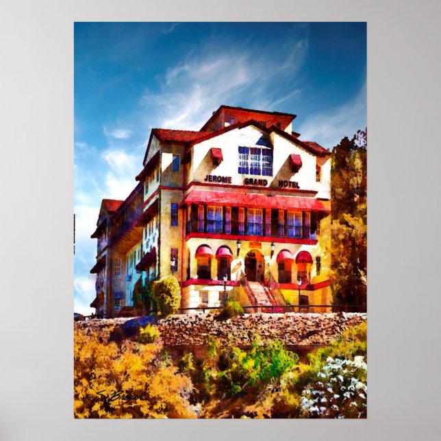 Poster "Jerome arizona" "Jerome Grand Hotel" (Frente)