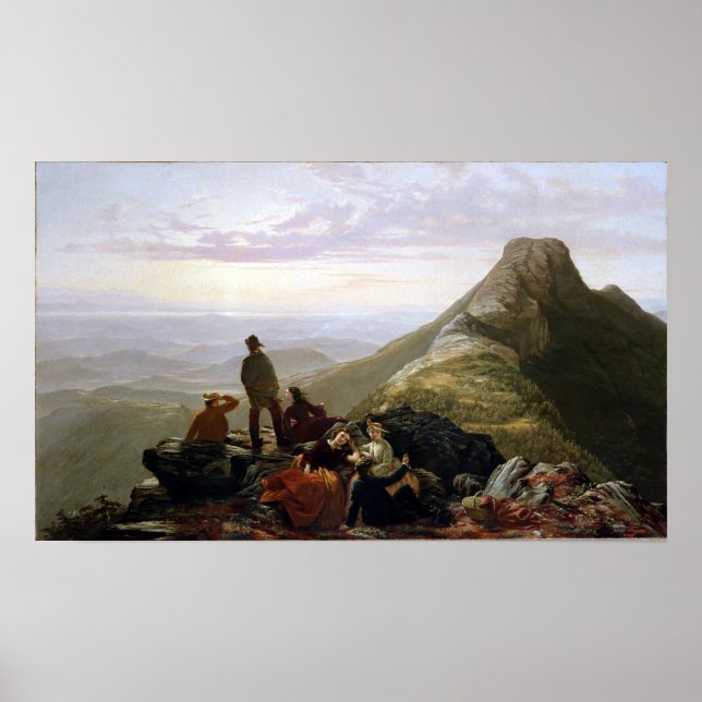 Poster Jerome Thompson Belated Party Mansfield Mountain (Frente)