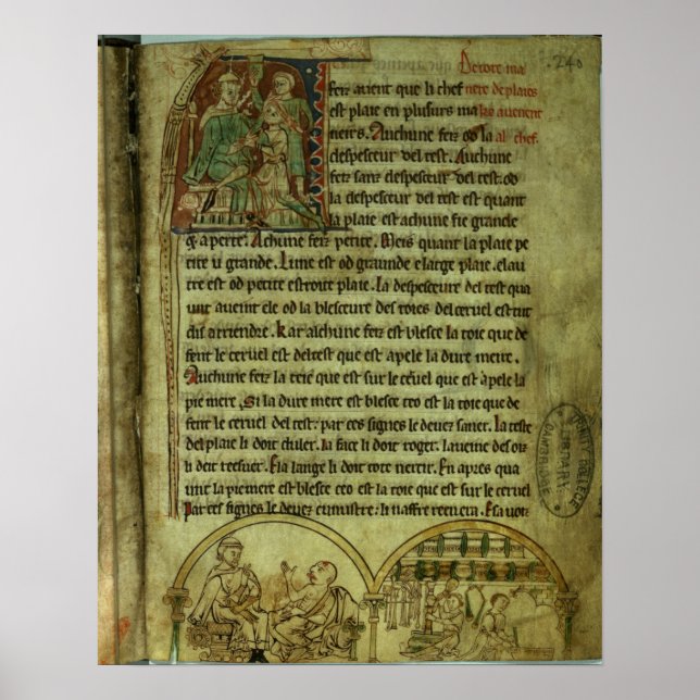 Poster Jerome: Um médico visitando um paciente (Frente)