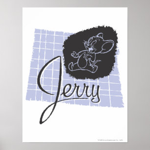 Poster Jerry Black e Blue Script