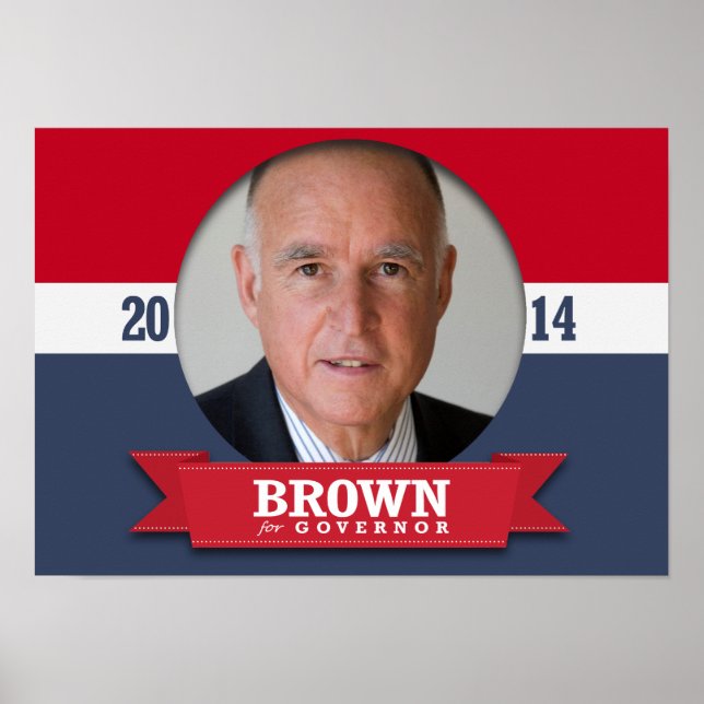 POSTER JERRY BROWN CAMPAIGN (Frente)