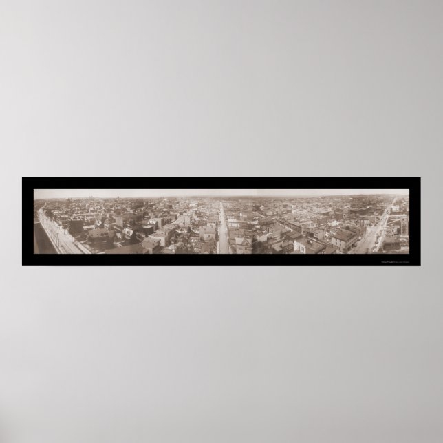 Poster Jersey City NJ Panview Foto 1909 (Frente)