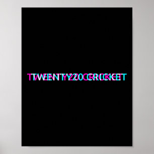 Poster Jersey de time de críquete Twenty20 esporte univer
