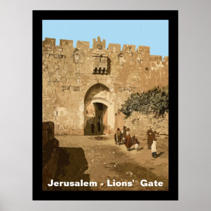 Pôster Jerusalem - a porta dos leões