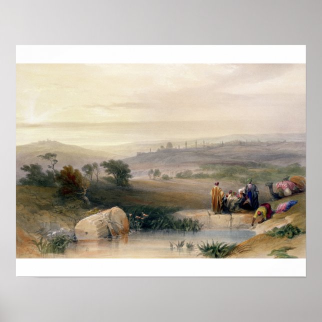 Poster Jerusalém, abril de 1839, prato 22 do volume I de  (Frente)