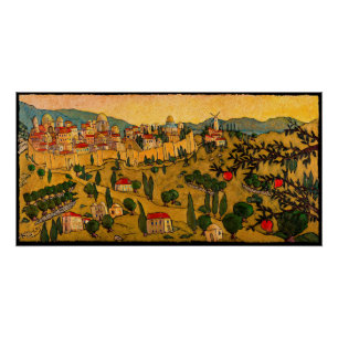 Pôster Jerusalem do ouro, poster de Kis-Lev de Jonathan