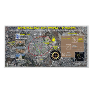 Pôster Jerusalem Domes - Padrão da Pirâmide Excelente