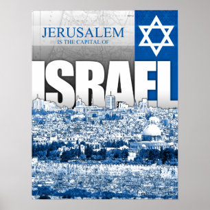 Poster Jerusalém, Israel