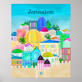 Pôster Jerusalém Israel Viagem
