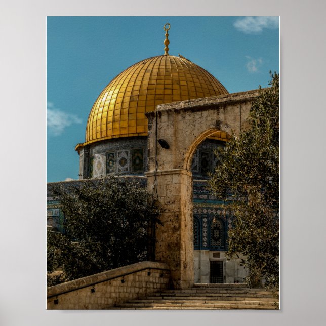 Poster Jerusalém Mesquita Al-Aqsa (Frente)
