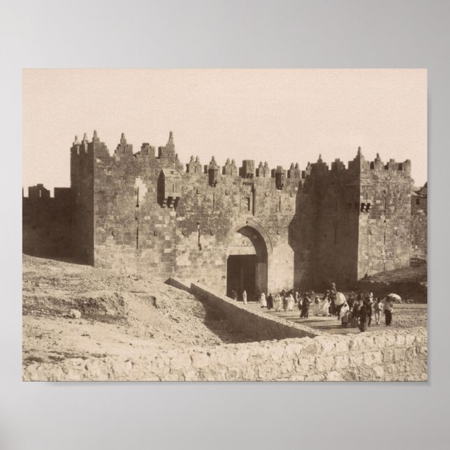 Poster Jerusalém - Porta de Damasco (Frente)