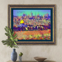 Jerusalém Salm 122 Reze por Tela de Paz