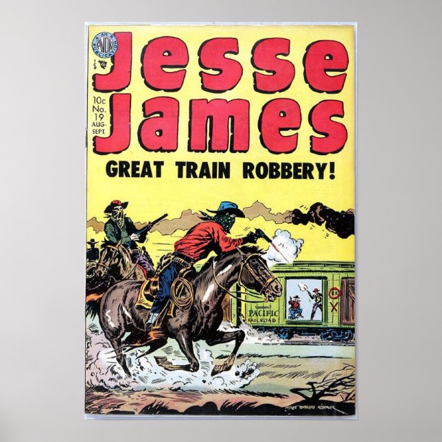 Pôster Jesse James Train Robbery (Frente)