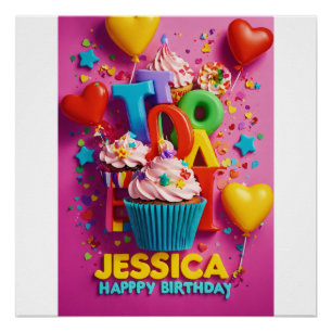 Pôster Jessica Happy Birthday"
