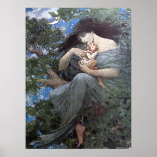 Poster Jessie Willcox Smith - A árvore da faia do Excelen