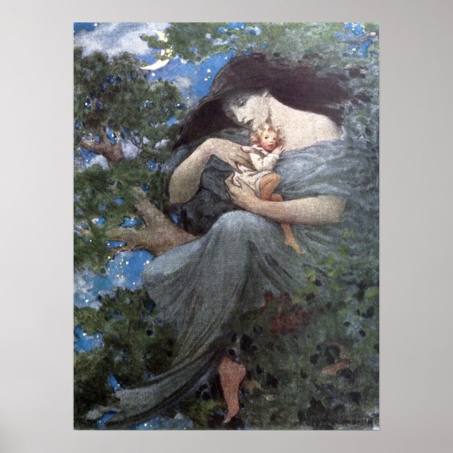 Poster Jessie Willcox Smith - A árvore da faia do Excelen (Frente)