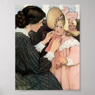 Poster Jessie Willcox Smith Dia de as mães da Mãe