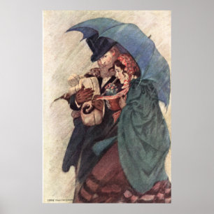 Pôster Jessie Willcox Smith - Jo e Professor Bhaer