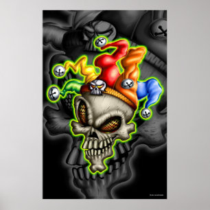 Pôster Jester Skull (Poster)